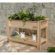 Expert Gardener TWD01B Cedar Elevated Garden Bed , 48in W x 24in D x31in H