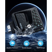 Kohree RV Door Lock Keyless Entry, 4-in-1 Fingerprint Bluetooth App Keypad Remote Control, Black Metal Body, KR3414-WR