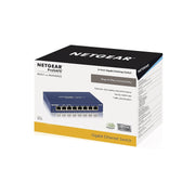 Netgear ProSAFE GS108 8-Port Gigabit Ethernet Unmanaged Network Switch, Energy Efficient Metal Case, Desktop or Wall Mount