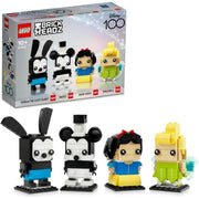 Lego BrickHeadz Disney 100th Celebration Set, 501 Pieces, Oswald, Mickey Mouse, Snow White, Tinker Bell, Ages 10+