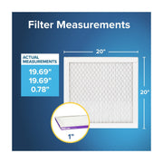 Filtrete HVAC Furnace Air Filter, 20x20x1, MPR 1500, MERV 12, Advanced Allergen Reduction, 6-Pack