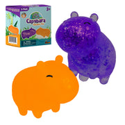 Power Your Fun Capybara Squishy Stress Relief Fidget STEM Easter Basket Stuffers Toys for Adults & Kids 2-Pk (Purple & Orange)