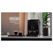 De'Longhi Magnifica Start Automatic Espresso Machine with Built-In Conical Burr Grinder, Manual Milk Frother, 3 One-Touch Recipes, Black, ECAM22022B
