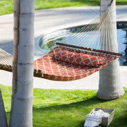 Coral Coast 51324-TP Tuscan Lattice Quilted Hammock, Brown