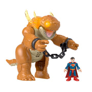 Fisher-Price Imaginext Superman Kaiju Clash Action Figure Playset with Interactive Lights Sounds Motion, Multicolor, Includes 10-Inch Monster and 3-Inch Superman Figure, JDL07