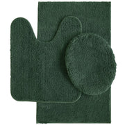 Mainstays MSS426172720811 Performance Recycled Polyester 3 Piece Bath Rug Set, Green Sage