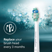 Philips Sonicare Optimal Plaque Control Replacement Toothbrush Heads with BrushSync Technology, White, 4-Pack