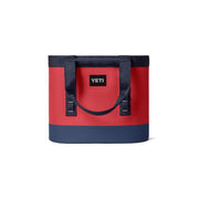 YETI Camino 35 Carryall 2.0 Utility Tote Bag, Waterproof ThickSkin Shell, Molded EVA Base, Deployable Dividers, Rescue Red/Navy/White, 18060132331