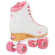 Roller Derby W412AL Pixie Hightop Adjustable Women's Roller Skates Size 7-10, White/Pink