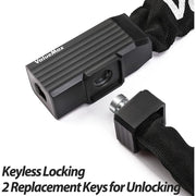 ValueMax Bike Chain Lock, Heavy-Duty 5/16-Inch Steel Chain, 3.2 Feet, Black, with 2 Rust-Resistant Stainless Steel Keys V133023AE