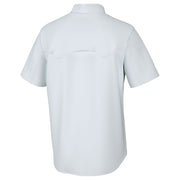 HUK Diamond Back Solid Short Sleeve Button, Fishing Shirt for Men, White, XL