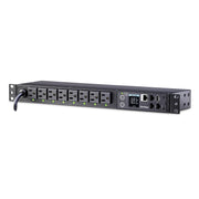 CyberPower Switched Power Distribution Unit, 8 Switchable NEMA 5-15R Outlets, 100-120V 15A, 1U Rackmount, Black, PDU41001