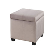 Brassex Inc Storage Ottoman, Salmon
