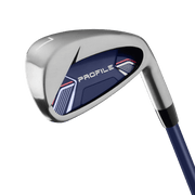 Wilson Women's Profile Golf Club Set, 11-Piece Left-Handed, Graphite Shafts, Navy Rose Gold Silver, with Lightweight Cart Bag