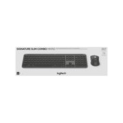 Logitech Signature Slim Wireless Keyboard and Mouse Combo, Quiet Typing and Clicking, Graphite