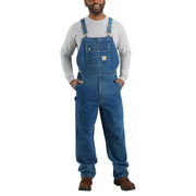 Carhartt 104672-DST Loose-Fit Denim Bib Overalls for Men - Darkstone - 32x32