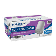 Marathon GPC2194717 Premium Centerpull Paper Towels, White, 6 Rolls/Case