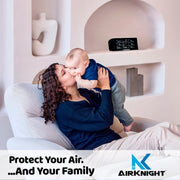 AirKnight AK1000 9-In-1 Indoor Air Quality Monitor Indoor Portable CO2 Monitor