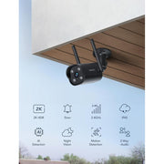 GNCC PC750 Outdoor Security Camera, 2K UHD Resolution, 360 Field of View, IP66 Waterproof, PIR Motion Detection, Two-Way Audio