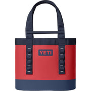 YETI Camino 35 Carryall 2.0 Utility Tote Bag, Waterproof ThickSkin Shell, Molded EVA Base, Deployable Dividers, Rescue Red/Navy/White, 18060132331
