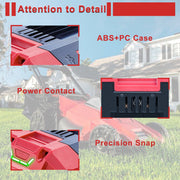 FSKE 40V 2.5Ah Lithium-Ion Power Tool Battery with 4-LED Fuel Gauge, Compatible with SKIL 40V Cordless Tools BY8705-00-2