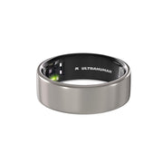 Ultrahuman Ring AIR Smart Ring with Advanced Sleep Tracking, Heart Rate, HRV, Skin Temperature, Raw Titanium, Size 12, 6-Day Battery