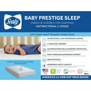 Sealy EM461-AKVP Baby Prestige Sleep Ultra-Premium 2-Stage Antibacterial 204 Coil, Crib & Toddler Mattress