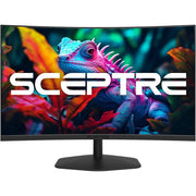 Sceptre C248W-FW100T Curved 24-inch 1500R DisplayPort HDMI X2 Eye Care Gaming Monitor, Machine Black