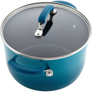Rachael Ray 17641 Hard Enamel Nonstick Cookware Se 15-Piece Marine Blue