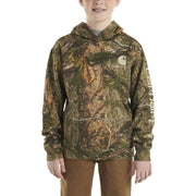 Carhartt Camo Graphic Long-Sleeve Hooded Sweatshirt for Kids - Mossy Oak Country DNA - XL