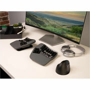 Kinesis Advantage360 Professional Split Ergonomic Keyboard, Bluetooth Wireless, Mechanical Gateron Brown Switches, Adjustable Tenting, Backlit, Dark Gray, KB360-PRO-GBR