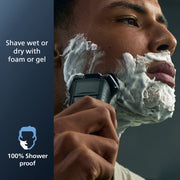 Philips S5820/81 Norelco Shaver 5200 Rechargeable Wet & Dry Rotary Electric Shaver with Pop-Up Trimmer, USB Charging,