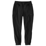 Carhartt Women's Force Relaxed Fit Fleece-Lined Joggers, Black, X-Large, 106458