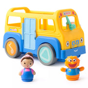 Ms. Rachel 6073361 My First Learning Electronic School Bus with 2 Interactive Figures, Music, Sounds, Working Horn and Wiper, Toddler Educational Toy for Ages 1+