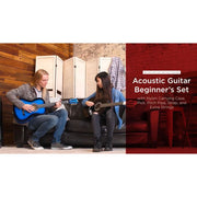 Best Choice Products Acoustic Guitar Kit, 38in Beginner Nylon String Guitar with Gig Bag, Strap with Pick Holder, Extra Strings, Capo, Matte Black, SKY10882