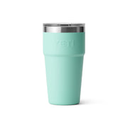 YETI Rambler 20 oz Stackable Insulated Tumbler, Stainless Steel, Vacuum Insulated, MagSlider Lid, Seafoam