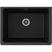 Elkay ELGU251912PDBK0 Quartz Classic 25'' L x 19'' W Undermount Kitchen Sink with Perfect Drain and Strainer