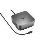 HP Thunderbolt 4 100W G6 Dock, Silver, 5 USB Ports, 4 Display Support, 120W Charging, Wired Connectivity