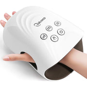 Cotsoco MA315W Hand Massager with Heat and Dual-Airbag Compression, Manicure-Safe, Ergonomic Full-Hand Fit, White