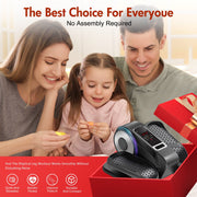 ALSO GO Under Desk Elliptical Machine, Electric Leg Exerciser with 12 Speed Levels and 12 Workout Modes, Quiet, Portable, SG0056