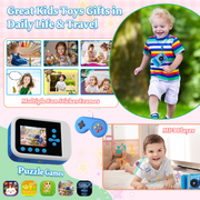 Pink Touch Kids Instant Print Camera, 1080P Dual Lens, Portable Digital Camera with Instant Thermal Printing, Blue, Ages 3-12, K20-BU