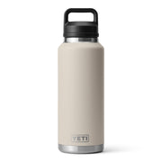 YETI Rambler 46 oz Sports Water Bottle with Leakproof Chug Cap, Double-Wall Vacuum Insulated Stainless Steel, Cape Taupe