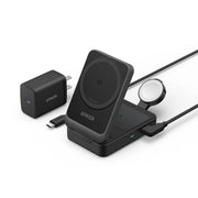 Anker B2557J11-1 MagGo 3-in-1 Qi2 15W Wireless Charging Station, Black