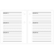 AT-A-GLANCE 2026 Daily Desk Calendar Refill, Mini Loose-Leaf, 3 in x 3.75 in, White Pages, E9195026
