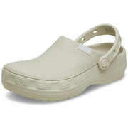 Crocs Classic Crafted Canvas Clogs, Lightweight Breathable, Stucco, Unisex Size 6 Women/4 Men, 211354-160