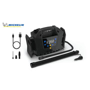 Michelin Rechargeable Cordless Multi-Purpose Tire Inflator with Lithium-Ion Battery, LCD Display, Programmable Presets, Black, 17903