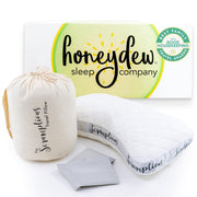 Honeydew Sleep Scrumptious Travel Pillow, Copper Infused Memory Foam, Adjustable Neck Support, White, 21 x 12 in, HDTR