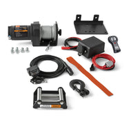 Ozark Trail 10818002 2500 lb 12V DC Electric ATV Winch with 50ft Steel Rope and Mounting Bracket, Black