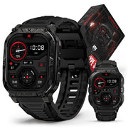 Carbinox Blaze Smart Watch, Rugged GPS Fitness Tracker, IP69K Waterproof, Gorilla Glass Display, 170+ Sports Modes, Call and Notification Support, Android and iOS Compatible