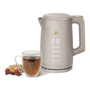 Beautiful 19455 1.7-Liter Electric Kettle 1500 W with One-Touch Activation, Porcini Taupe by Drew Barrymore